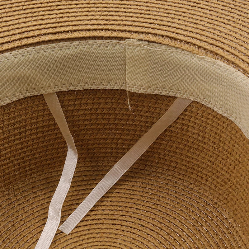 Women's Boater Straw Sun Hat