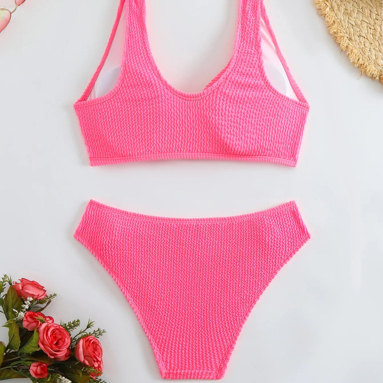 Vera — V-Neck High-Waisted Bikini