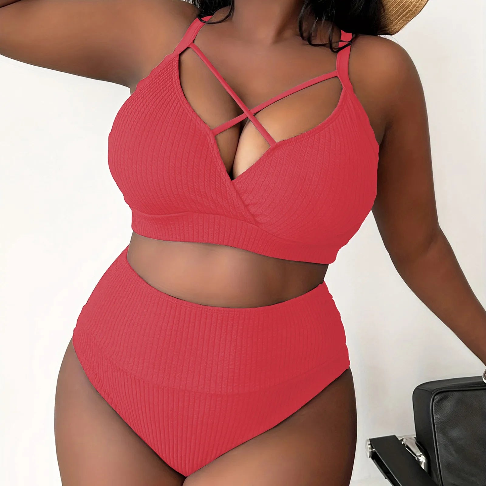 Plus Size Curvy Brazilian Bikini — Underwire Lift, Low-Rise Bottom