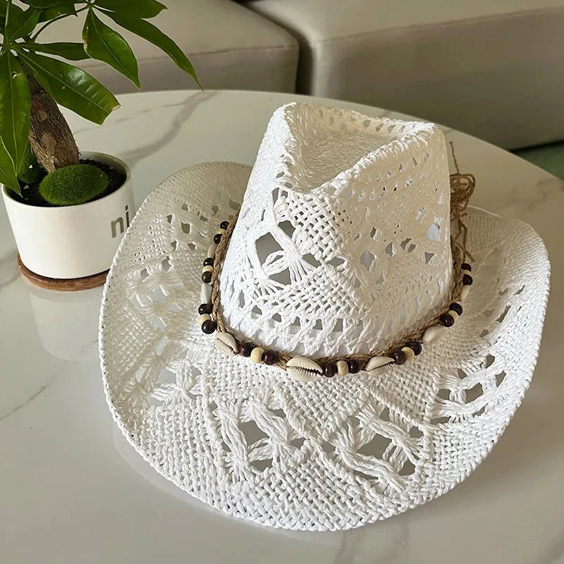 Western Straw Cowboy Hat