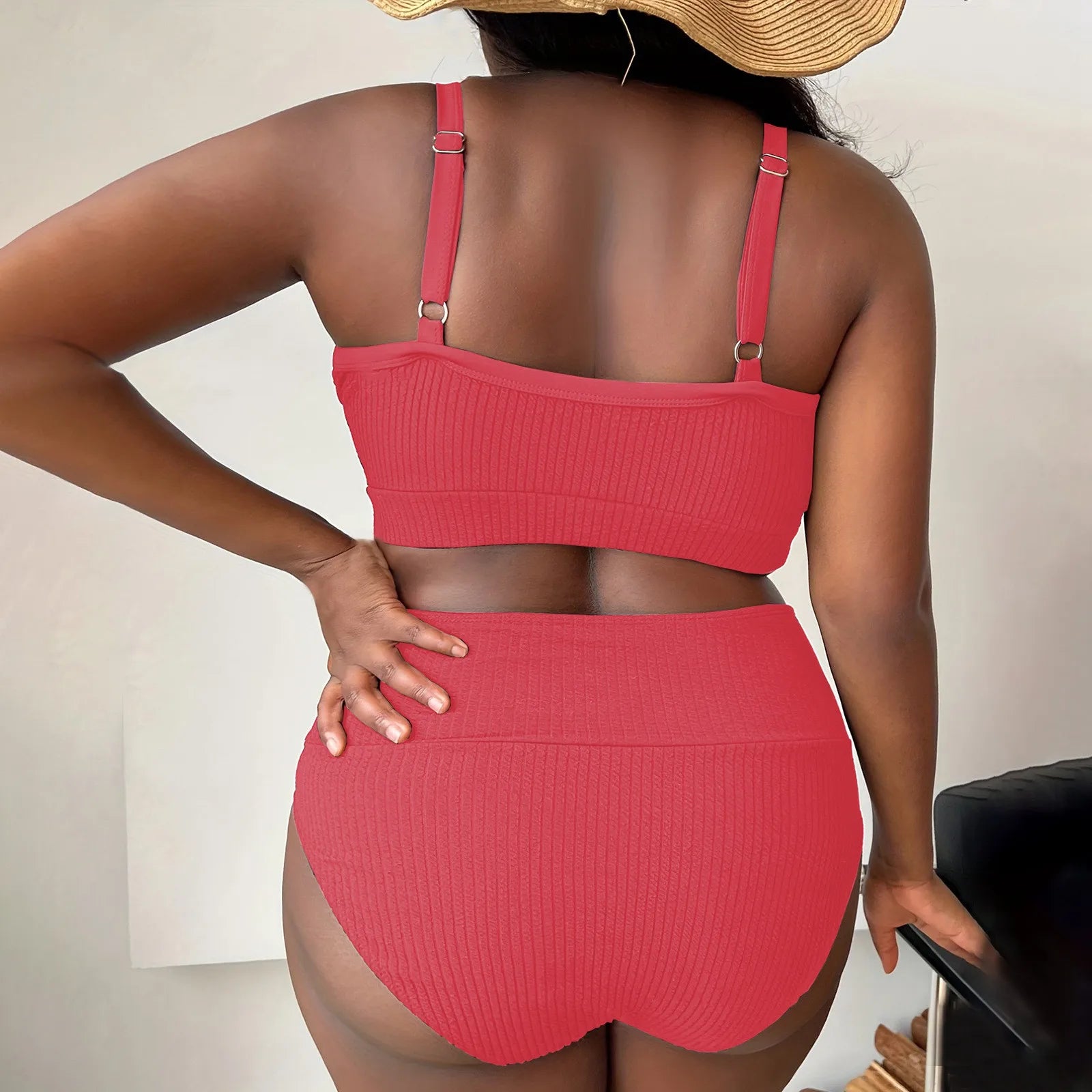 Plus Size Curvy Brazilian Bikini — Underwire Lift, Low-Rise Bottom