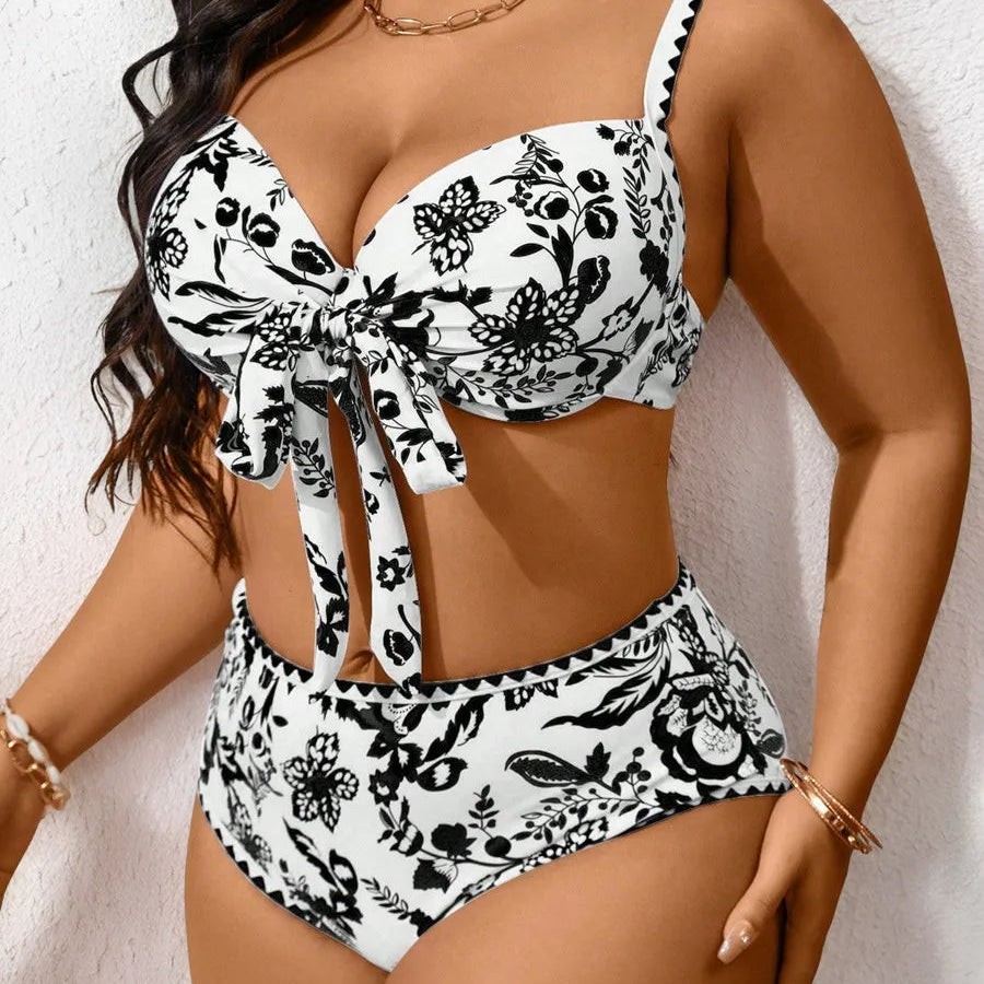 Women's Plus Size Underwire Bikini Set