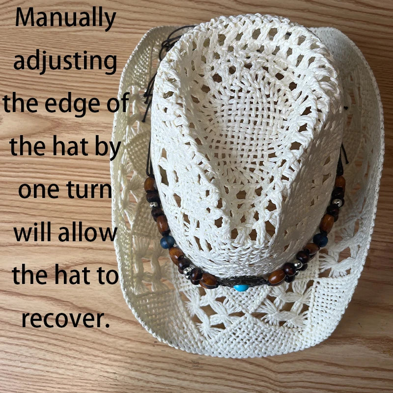 Western Straw Cowboy Hat