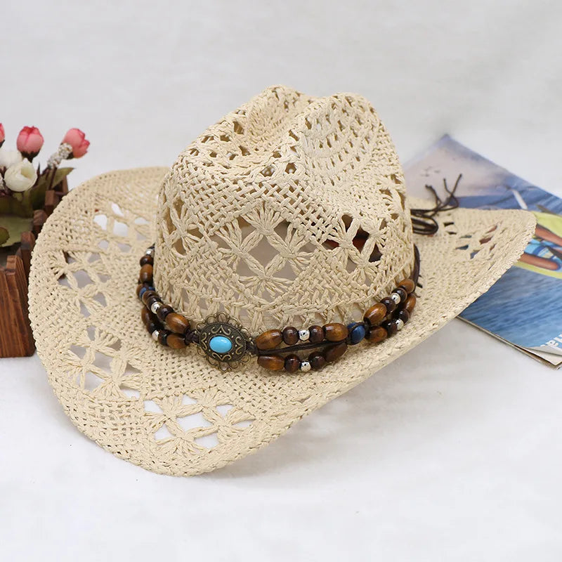 Western Straw Cowboy Hat