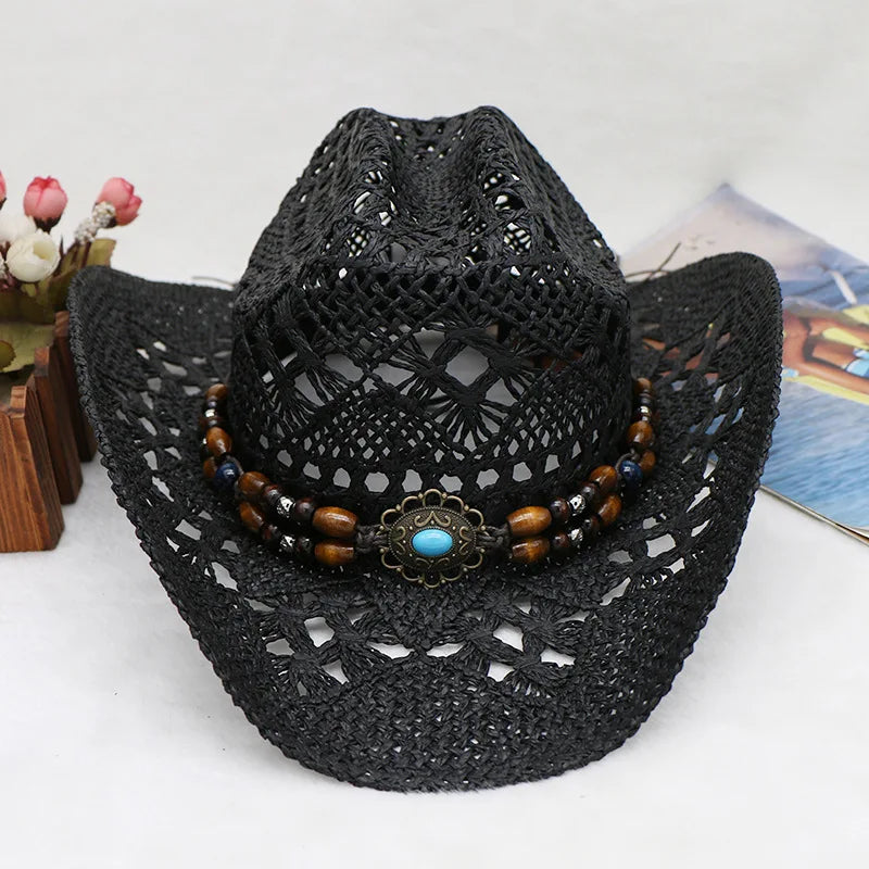 Western Straw Cowboy Hat