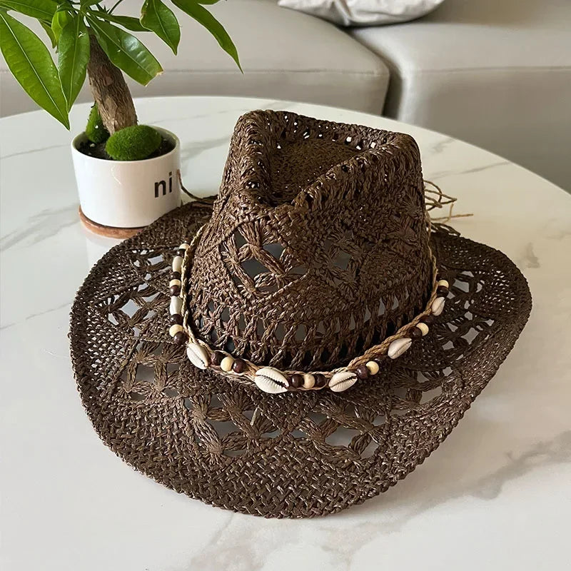 Western Straw Cowboy Hat