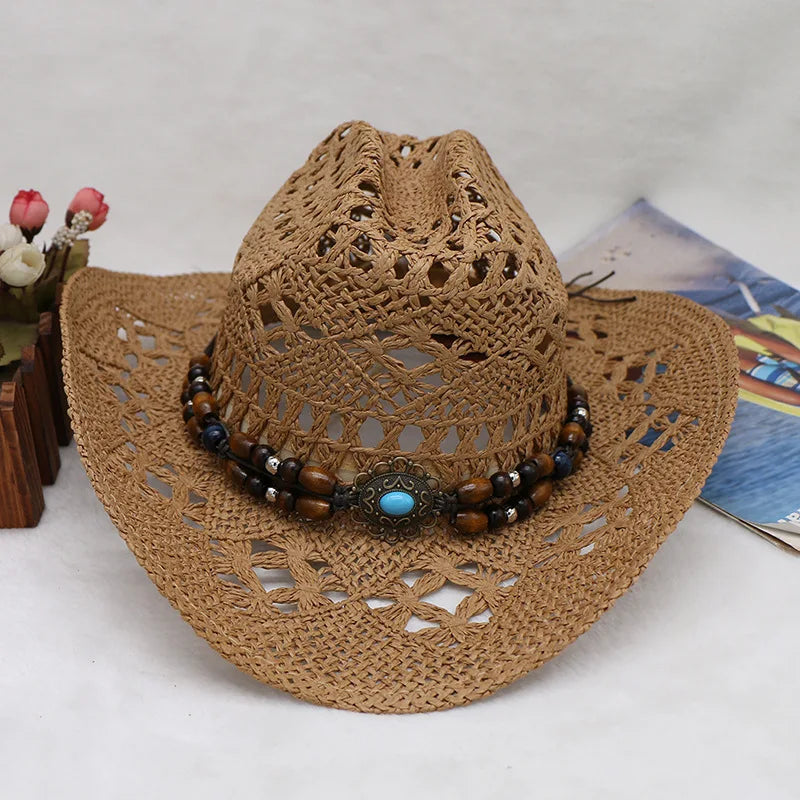 Western Straw Cowboy Hat