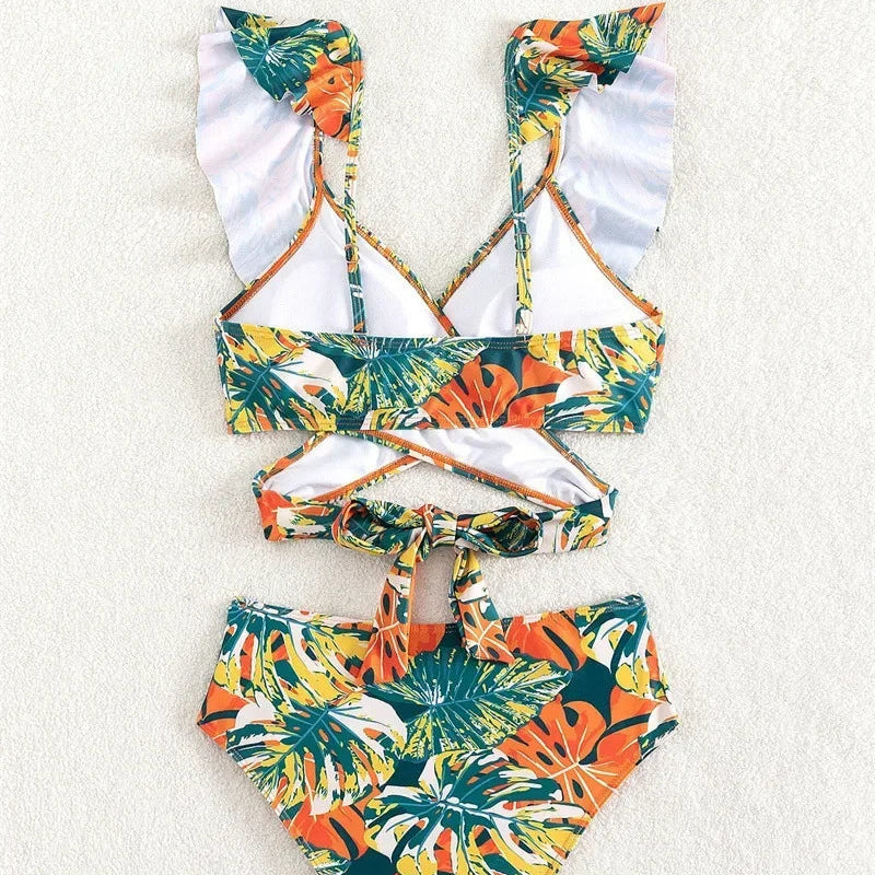 Stars & Stripes — High-Waist Bikini
