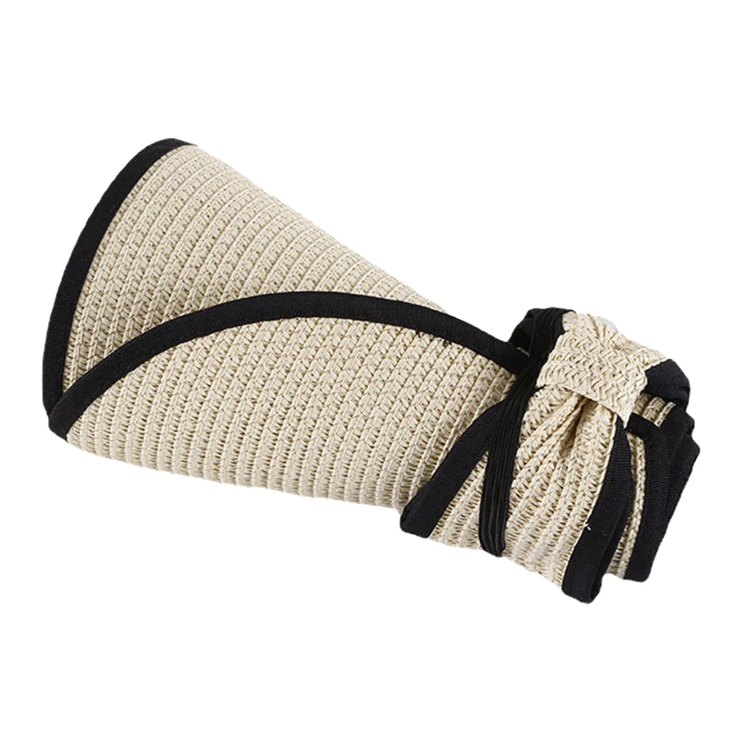 Packable Wide-Brim Visor with Bow