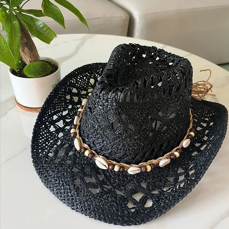 Western Straw Cowboy Hat