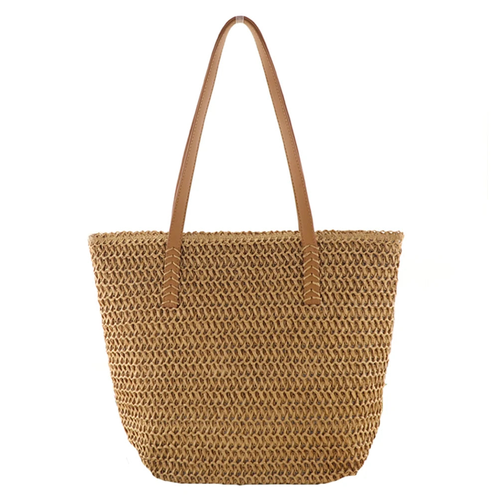 Woven Straw Beach Tote