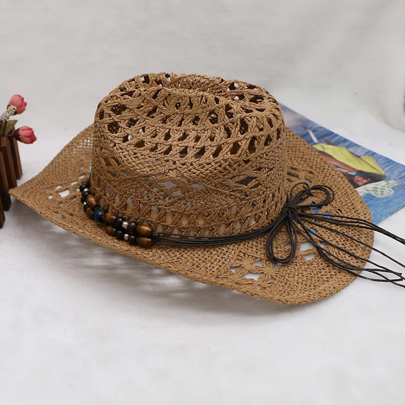 Western Straw Cowboy Hat