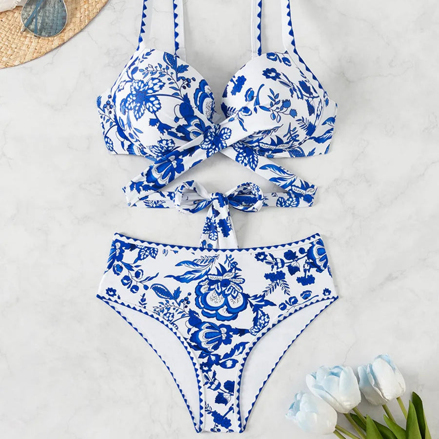 Women's Plus Size Underwire Bikini Set