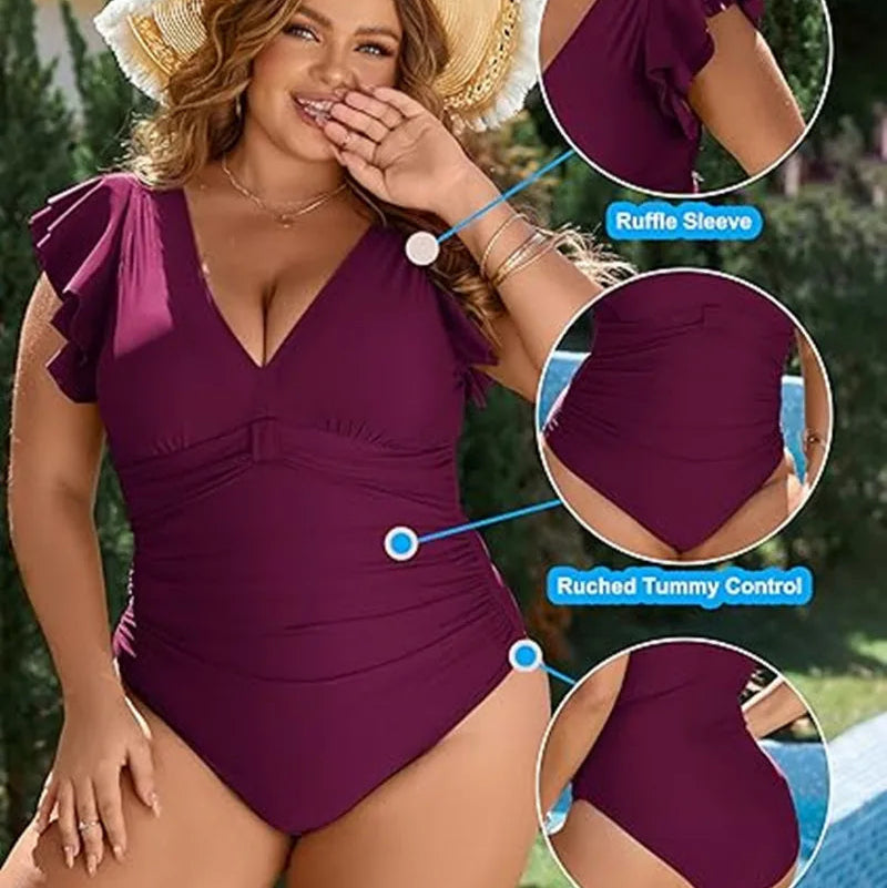 Women's Plus Size One-Piece Swimsuit