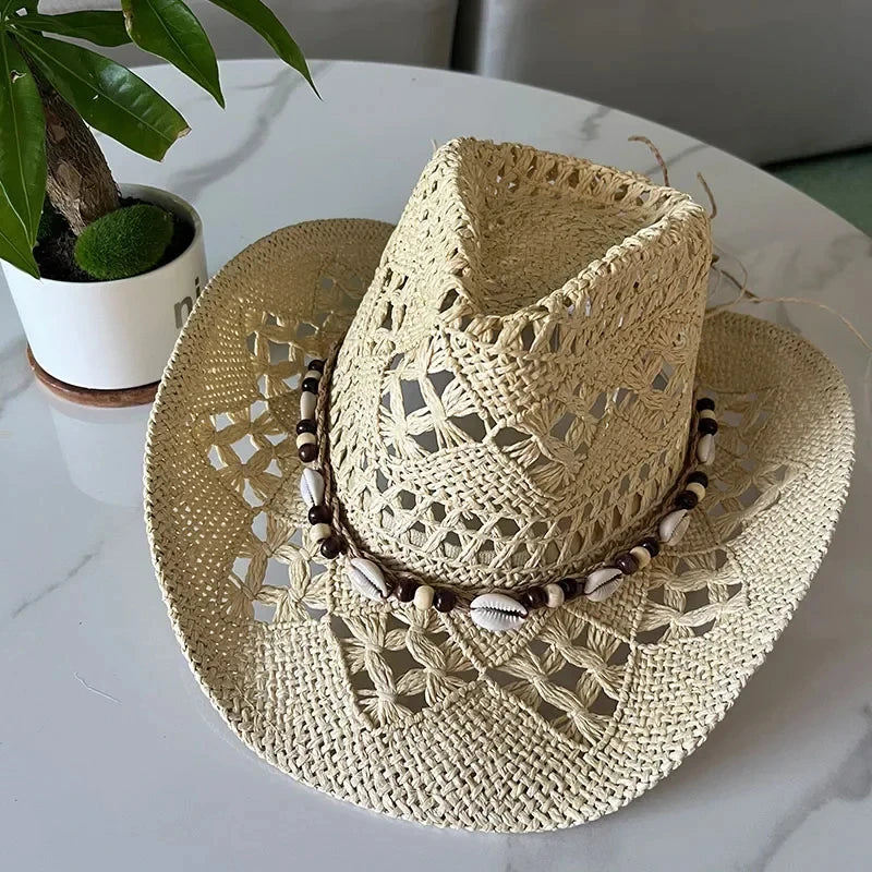 Western Straw Cowboy Hat