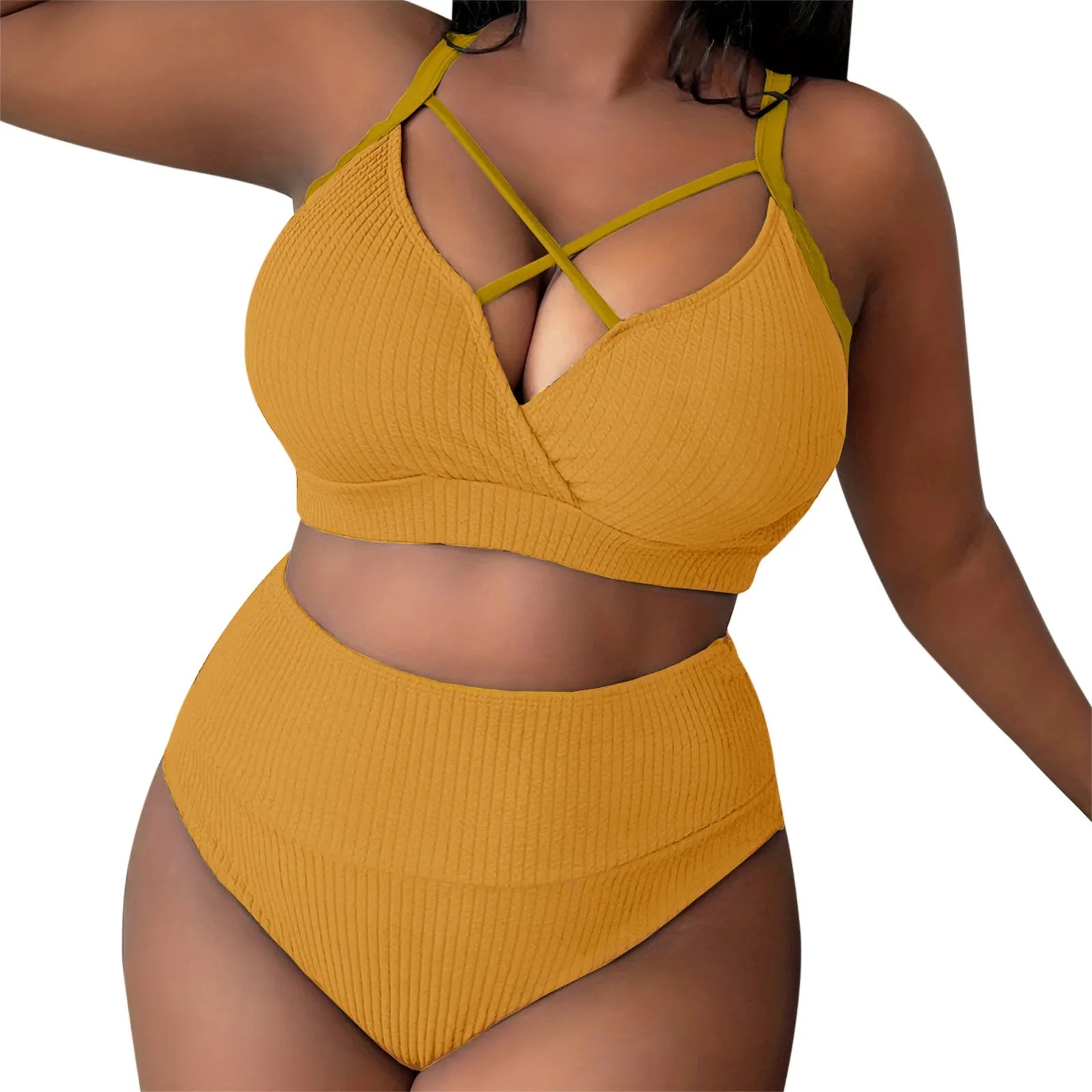 Plus Size Curvy Brazilian Bikini — Underwire Lift, Low-Rise Bottom