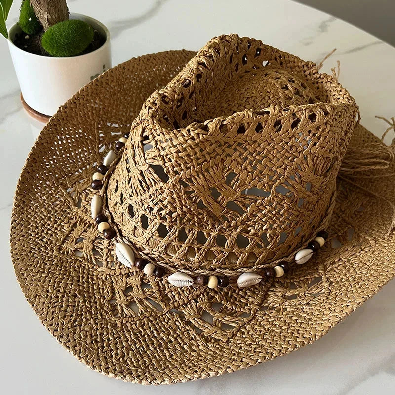 Western Straw Cowboy Hat