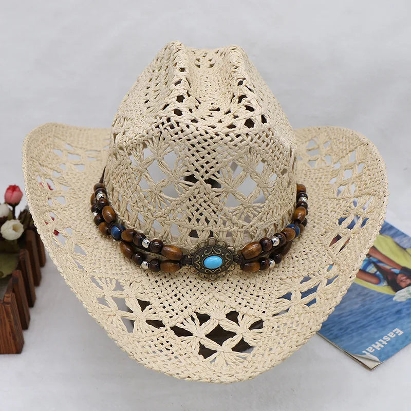 Western Straw Cowboy Hat