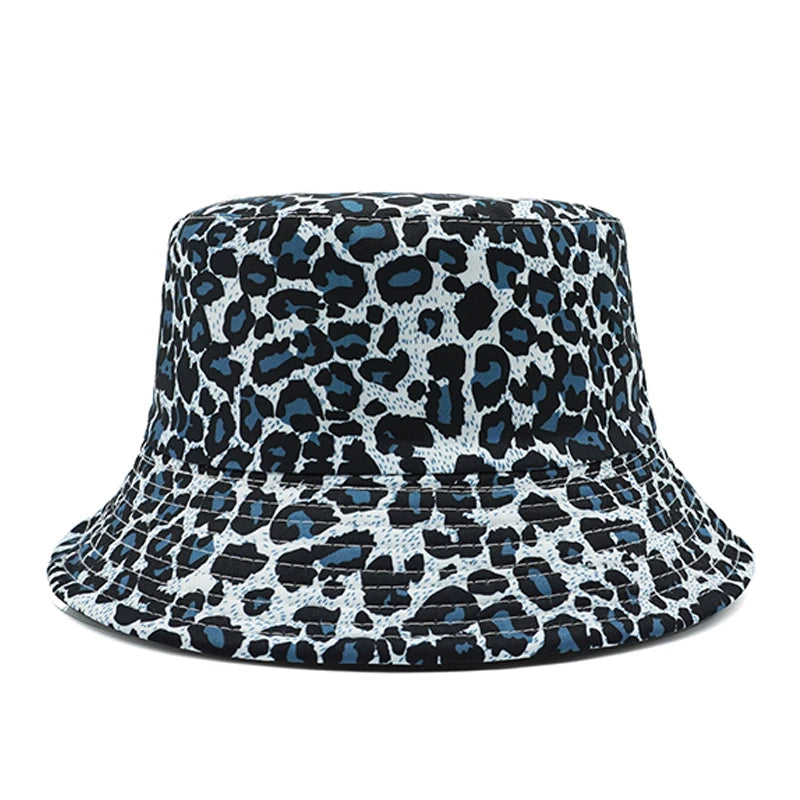 Women's Leopard-Print Bucket Hat — Packable Sun Shade