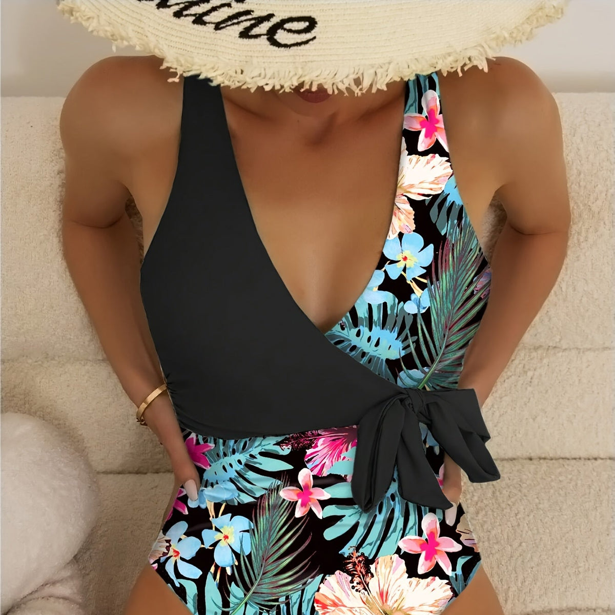 Tropical Lace One-Piece