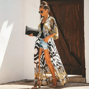 Leopard Dune – Long Beach Cover-Up