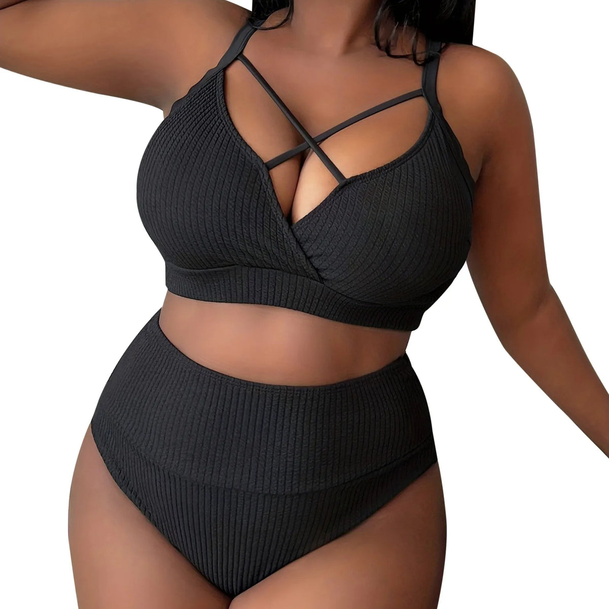 Plus Size Curvy Brazilian Bikini — Underwire Lift, Low-Rise Bottom