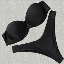 Brazilian Cut Leopard Push Up Bikini