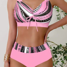 Women's Plus Size Halter Bikini Set