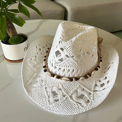 Western Straw Cowboy Hat