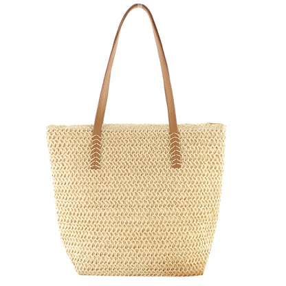 Woven Straw Beach Tote