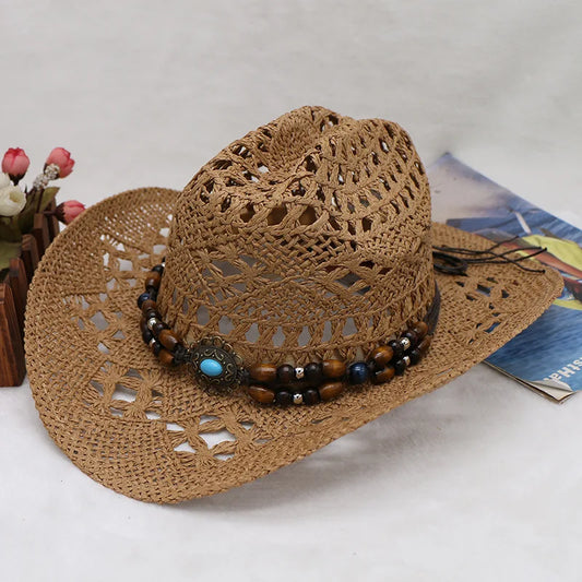 Western Straw Cowboy Hat