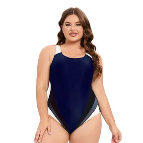 Women's Plus Size Round-Neck One-Piece