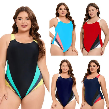 Women's Plus Size Round-Neck One-Piece