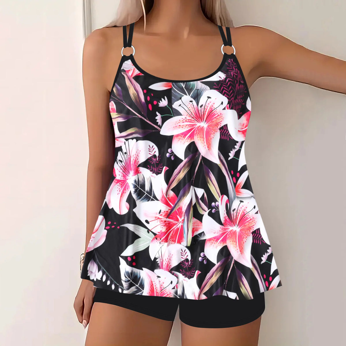Tankini with different prints for summer