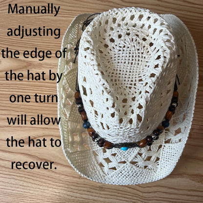 Western Straw Cowboy Hat