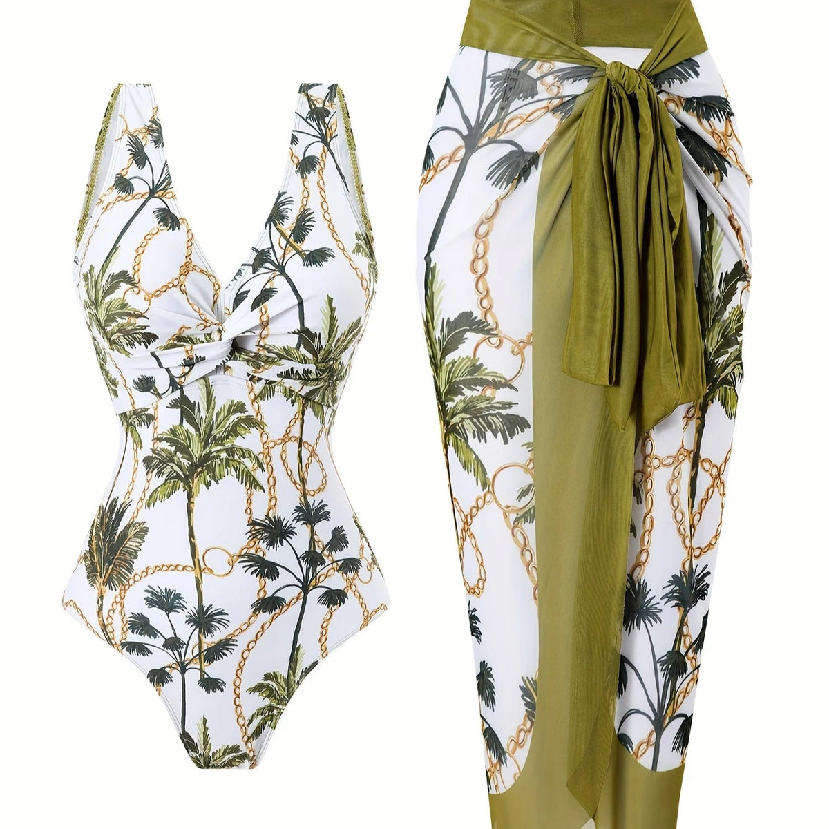Island Luxe Swimsuit and Beach Cover-up Combo