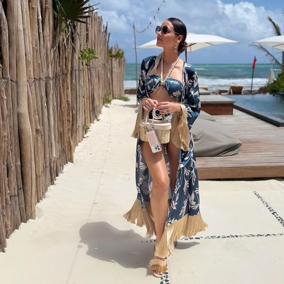 Bellezza — High-Waisted Bikini &Cover-Up Set