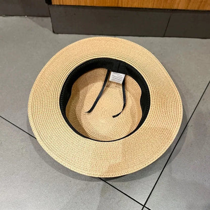 Women's Boater Straw Hat