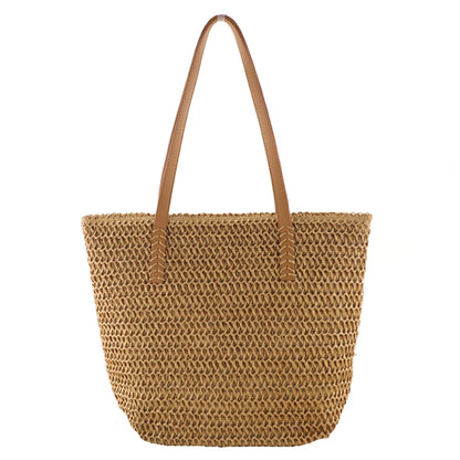 Woven Straw Beach Tote