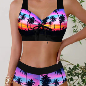 Women's Plus Size Halter Bikini Set