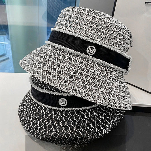 Geometric Mesh Bucket Hat with Logo