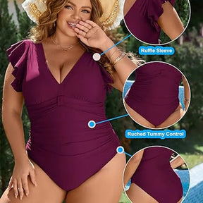 Women's Plus Size One-Piece Swimsuit