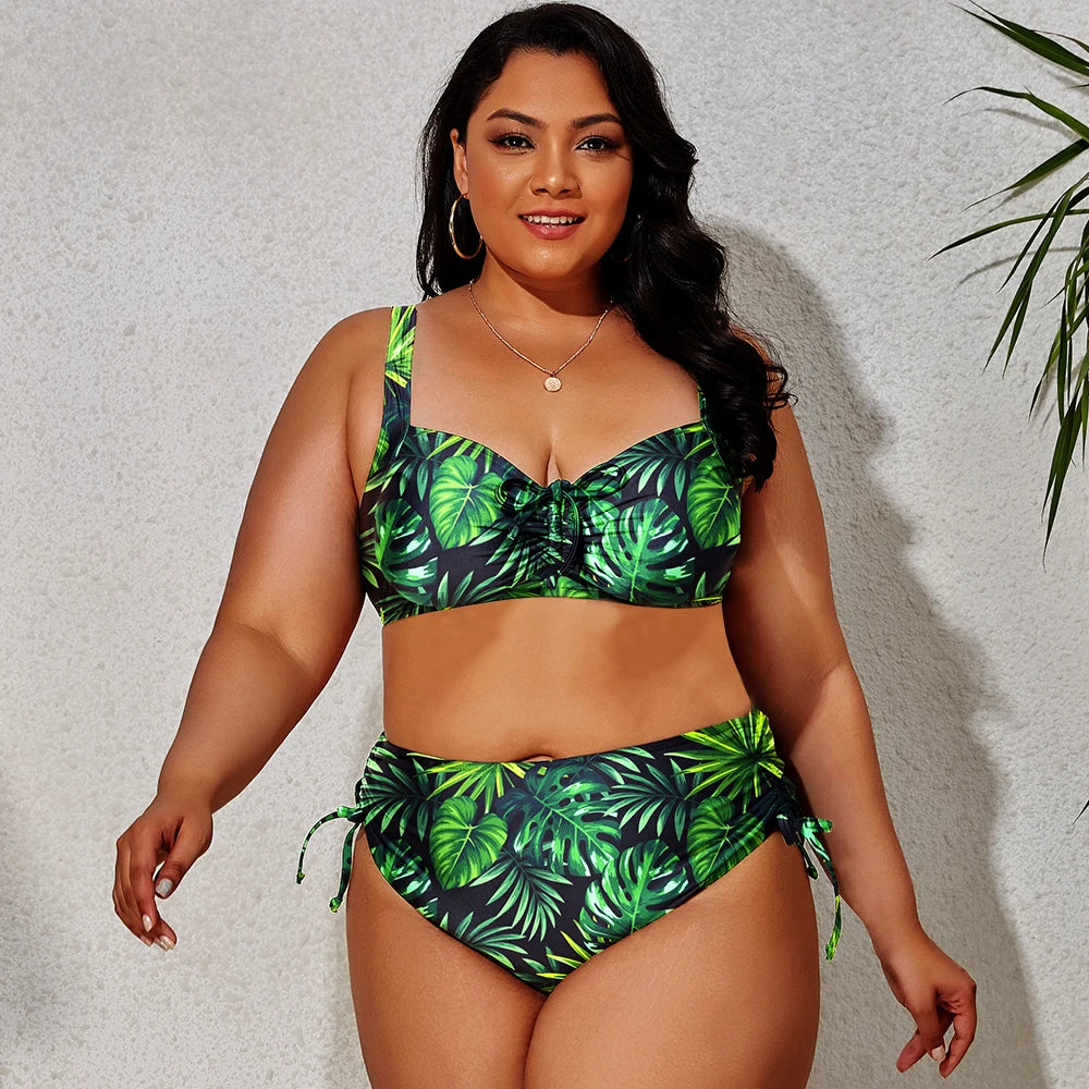 Plus Bikini with Side Ties