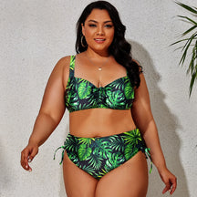Plus Bikini with Side Ties