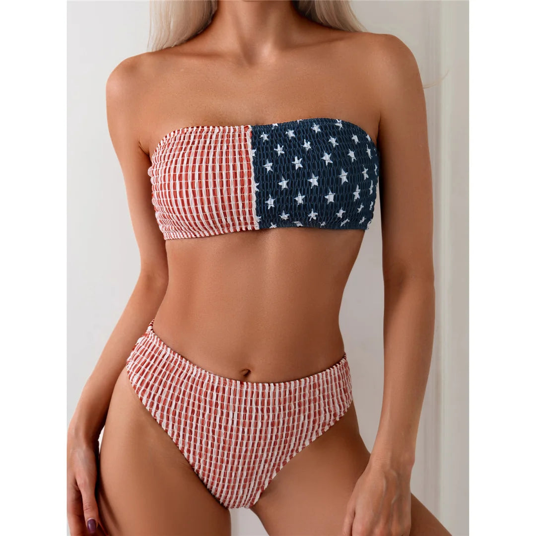 Indie — High-Waisted Bandeau Bikin