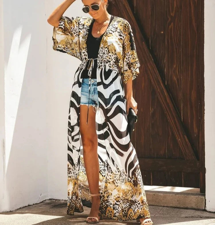 Leopard Dune – Long Beach Cover-Up