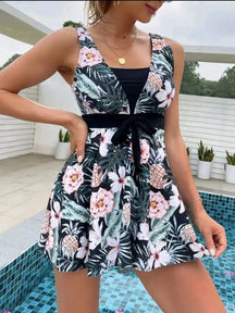 Dress-Style Bikini with Shorts