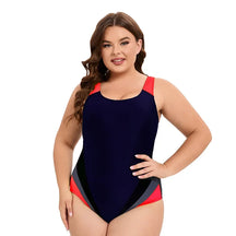 Women's Plus Size Round-Neck One-Piece