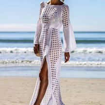 Florence Bloom – Long Beach Dress with Side Slit