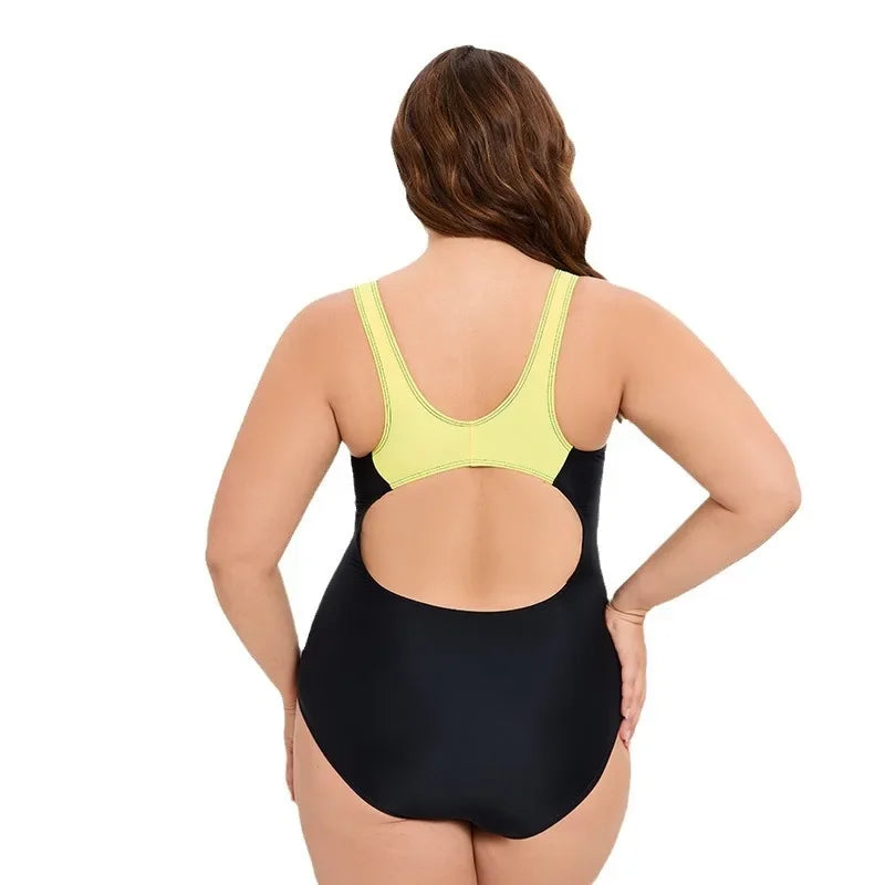 Women's Plus Size Round-Neck One-Piece